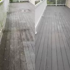 Deck cleaning stockton nj before and after